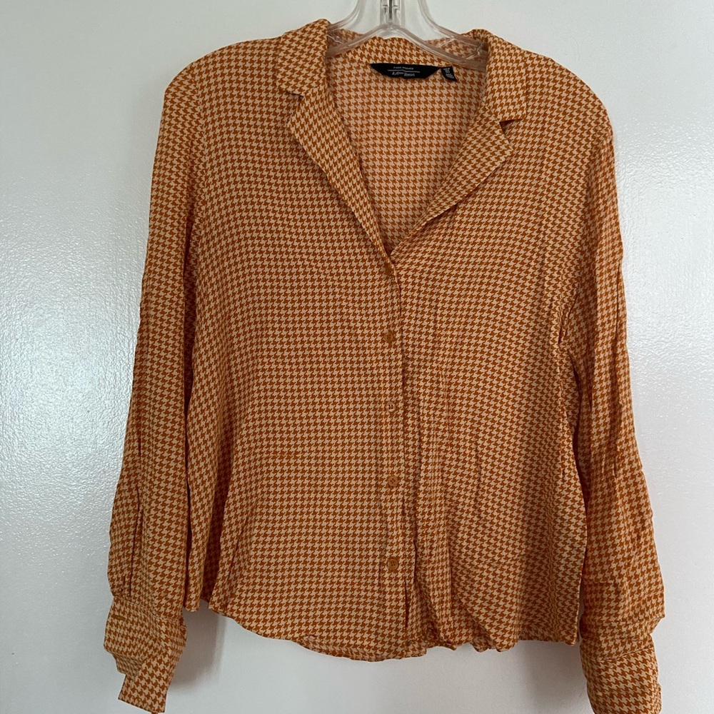 & other stories houndstooth button up